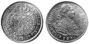 2 Escudo Vice-royauté du Río de la Plata (1776 - 1814) / Bolivie Or Charles IV d
