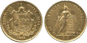 2 Escudo Costa Rica (1821 - ) Oro 