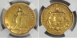 2 Escudo Costa Rica (1821 - ) Oro 