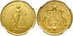 2 Escudo Costa Rica (1821 - ) Oro 