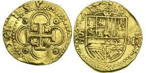 2 Escudo España / Habsburg Empire (1526-1804) Oro Felipe II de España (1527-1598)