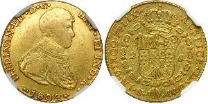 2 Escudo Kingdom of Spain (1808 - 1813) Oro Fernando VII de España (1784-1833)