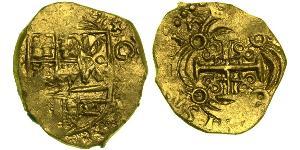 2 Escudo Nuevo Reino de Granada (1549 - 1739) Oro Felipe V de España (1683-1746)