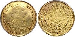 2 Escudo Perú Oro Carlos IV de España (1748-1819)