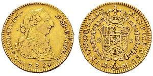 2 Escudo Perú Oro Carlos III de España (1716 -1788)