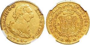 2 Escudo Perú Oro Carlos III de España (1716 -1788)
