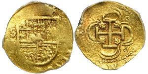 2 Escudo Spagna / Monarchia asburgica (1526-1804) Oro Filippo II di Spagna (1527-1598)