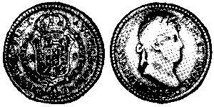 2 Escudo Virreinato de Nueva España (1519 - 1821) Oro Fernando VII de España (1784-1833)