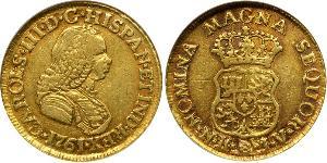 2 Escudo 新格拉納達總督轄區 (1717 - 1819) 金 卡洛斯三世 (西班牙) (1716 -1788)