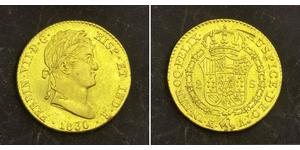 2 Escudo 新西班牙總督轄區 (1535 - 1821) 金 费尔南多七世 (1784 - 1833)