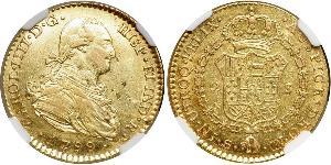 2 Escudo 西班牙帝國 金 卡洛斯四世 (1748-1819)