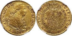2 Escudo 西班牙帝國 金 卡洛斯四世 (1748-1819)