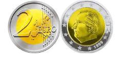 2 Euro Belgio Bimetal Albert II dei Belgi