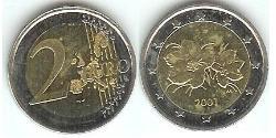2 Euro Finlandia (1917 - ) Bimetal 