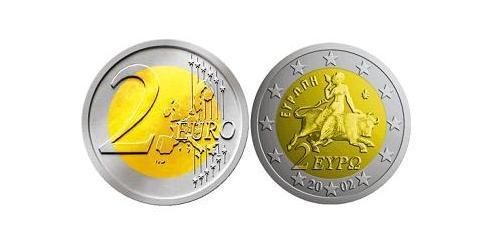 2 Euro Hellenic Republic (1974 - ) Bimetal 