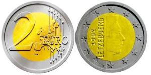 2 Euro Lussemburgo Bimetal 