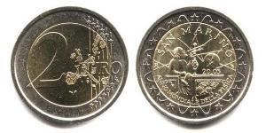 2 Euro San Marino (301 - ) Bimetal 