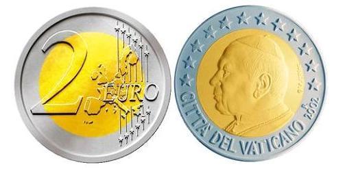 2 Euro 梵蒂冈 Bimetal 若望·保祿二世 (1920 - 2005)