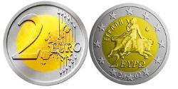 2 Euro Hellenische Republik (1974 - ) Bimetall 