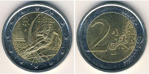 2 Euro Italien Bimetall 