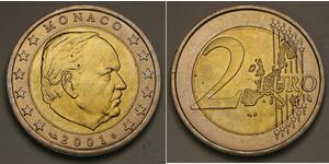 2 Euro Monaco (1297 - ) Bimetall Rainier III. (Monaco)