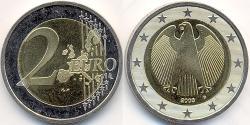 2 Euro Bundesrepublik Deutschland  (1990 - ) Kupfer/Nickel 