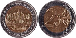 2 Euro Bundesrepublik Deutschland  (1990 - ) Kupfer/Nickel 