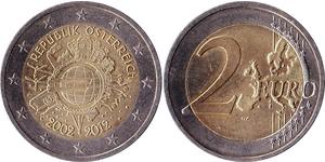2 Euro 奥地利 镍 