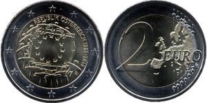 2 Euro 奥地利 镍 