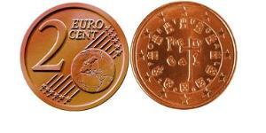 2 Eurocent Republica Portuguesa (1975 - ) Cobre/Acero 
