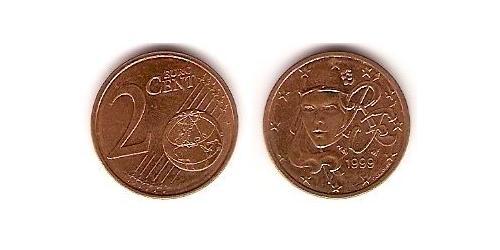 2 Eurocent Cinquième République (1958 - ) Cuivre/Acier 