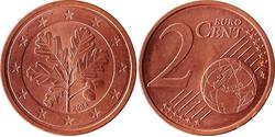 2 Eurocent Bundesrepublik Deutschland  (1990 - ) Kupfer/Stahl 