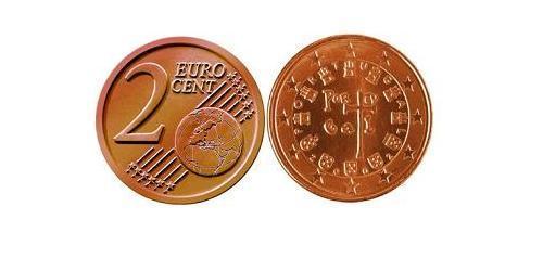 2 Eurocent Republica Portuguesa (1975 - ) Kupfer/Stahl 