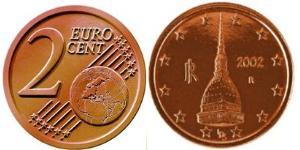 2 Eurocent Italy Steel/Copper 