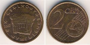 2 Eurocent 斯洛文尼亚 (1991 - ) Steel/銅 