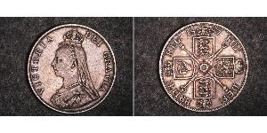 2 Florin Reino Unido de Gran Bretaña e Irlanda (1801-1922) Plata Victoria (1819 - 1901)