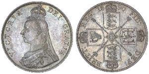 2 Florin Reino Unido de Gran Bretaña e Irlanda (1801-1922) Plata Victoria (1819 - 1901)