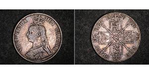 2 Florin Reino Unido de Gran Bretaña e Irlanda (1801-1922) Plata Victoria (1819 - 1901)