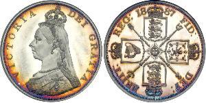 2 Florin United Kingdom of Great Britain and Ireland (1801-1922) Silver Victoria (1819 - 1901)