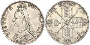 2 Florin United Kingdom of Great Britain and Ireland (1801-1922) Silver Victoria (1819 - 1901)