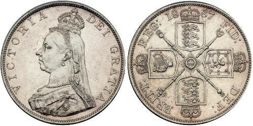 2 Florin United Kingdom of Great Britain and Ireland (1801-1922) Silver Victoria (1819 - 1901)
