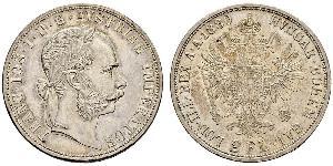 2 Florin / 2 Gulden Autriche-Hongrie (1867-1918) Argent Franz Joseph I (1830 - 1916)