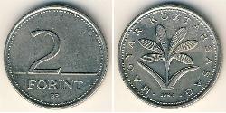2 Forint República Popular de Hungría (1949 - 1989) Níquel/Cobre 