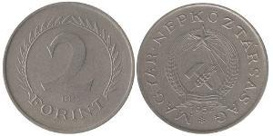 2 Forint República Popular de Hungría (1949 - 1989) Níquel/Cobre 