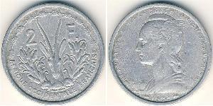 2 Franc French West Africa (1895-1958) Alluminio 