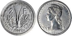 2 Franc French West Africa (1895-1958) Alluminio 