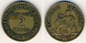 2 Franc Terza Repubblica francese (1870-1940)  Alluminio/Bronzo 