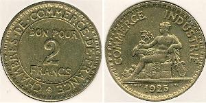 2 Franc Terza Repubblica francese (1870-1940)  Alluminio/Bronzo 
