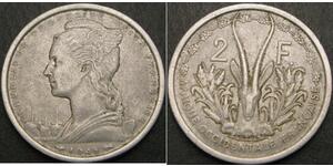2 Franc French West Africa (1895-1958) Aluminio 