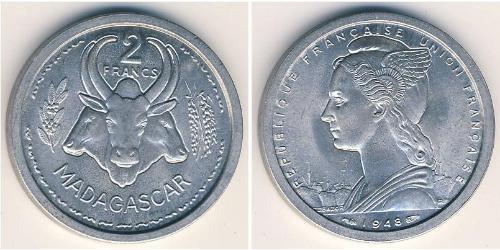 2 Franc Madagascar (1960 - ) Aluminium 